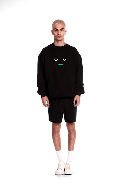 "Iconic Mati Embroidery Face" Sweater