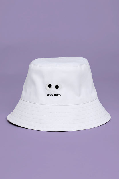 "Why Not" Reversible Bucket Hat